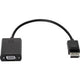 Câble adaptateur hp displayport mâle vers vga femelle