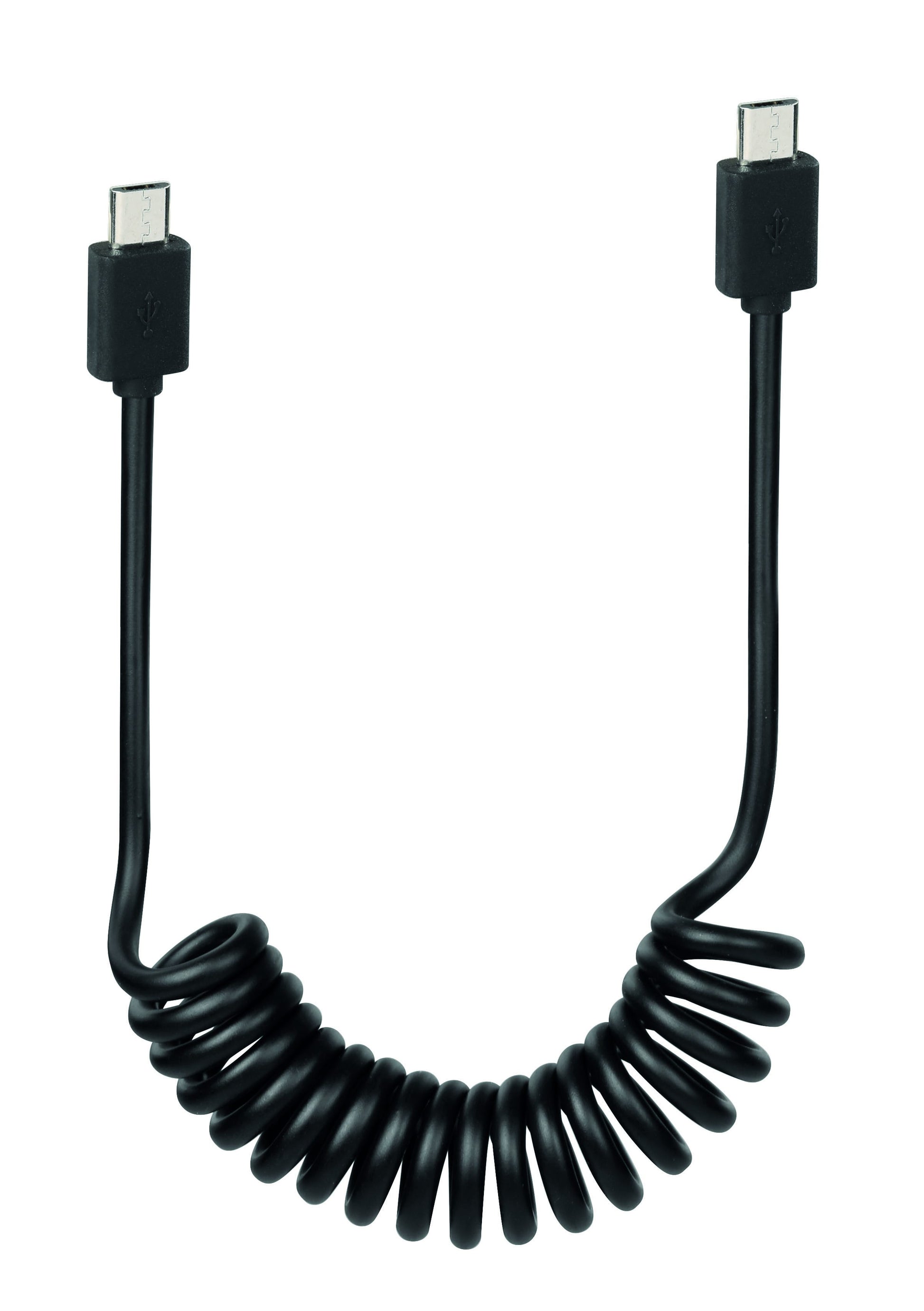 Câble spiralé Lampa Ebike Spring Micro USB (25 à 100 cm)