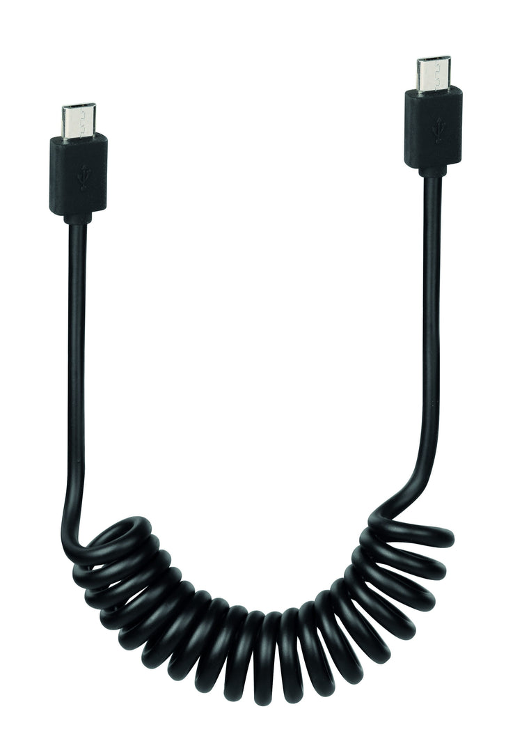 Câble spiralé Lampa Ebike Spring Micro USB (25 à 100 cm)