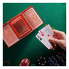 Mélangeur de cartes à batterie Relaxdays rouge 4 jeux | 6 pièces