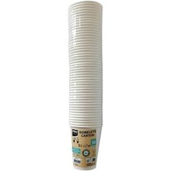 Gobelets jetables pronappe blanc 75 x 75 x 34,5 cm