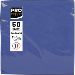 Serviettes pronappe 2 couches bleu 10 x 10 x 9,5 cm