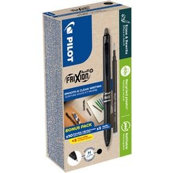 Stylo roller pilot frixion ball plus 2262701g10m noir 0,4 mm moyen