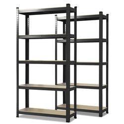 Armoire Ty karat lakota mdf, tôle d'acier 900 x 400 x 1800 mm noir