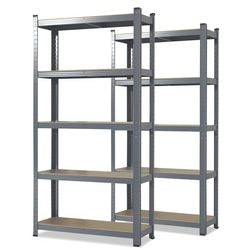 Armoire Ty karat lakota mdf, tôle d'acier 750 x 300 x 1500 mm gris