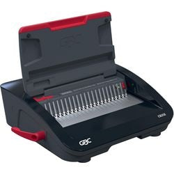Relieuse électrique Gbc combbind® cb25e - peignes de reliure en plastique - 450 feuilles - noir rouge