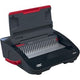 Relieuse électrique Gbc combbind® cb25e - peignes de reliure en plastique - 450 feuilles - noir rouge