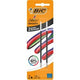 Recharge pour stylo à bille bic 4 couleurs noir 2 pièces