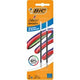 Recharge pour stylo à bille bic 4 couleurs bleu 2 pièces