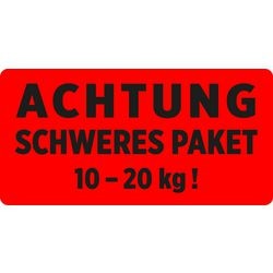 Etiquettes d'avertissement avery zweckform 7254 rouges autocollantes