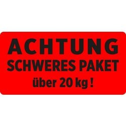 Etiquettes d'avertissement avery zweckform 7255 rouge autocollantes
