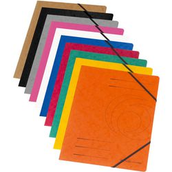 Carte herlitz 11166816 assortiment de couleurs élastiques paquet de 10