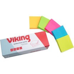 Notes autocollantes autocollantes viking rectangulaire assortiment de couleurs
