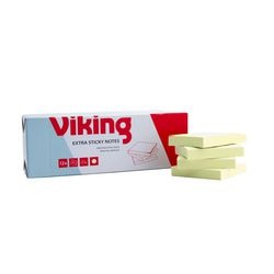 Notes autocollantes autocollantes viking rectangulaire jaune