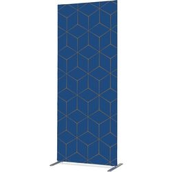 Affrontement de cloison de séparation zbslim085-200-dsi14 déco bleue