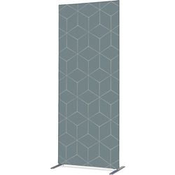 Affrontement de cloison de séparation zbslim100-200-dsi15 déco gris