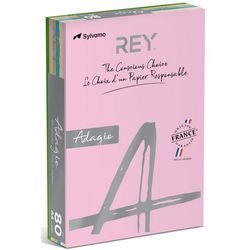 Papier coloré rey ryada080x910 assortiment de couleurs 80 g m²