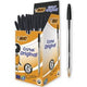 Bic boîte 50 stylos cristal noir