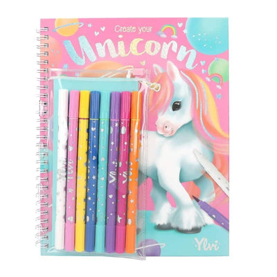 Ylvi Colorbook avec des stylos en feutre