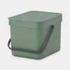 Brabantia gaspillement seau tri 6l sapin grroen