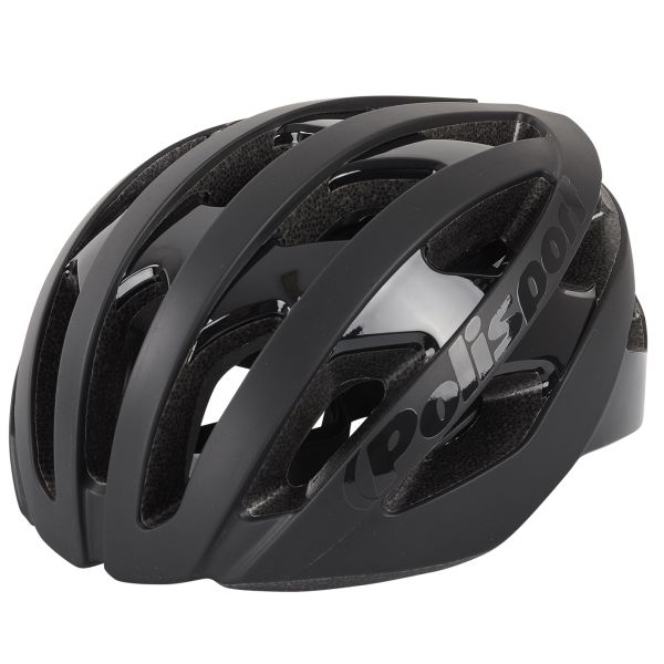 Polisport light pro casque de vélo m 52-58cm noir mat noir
