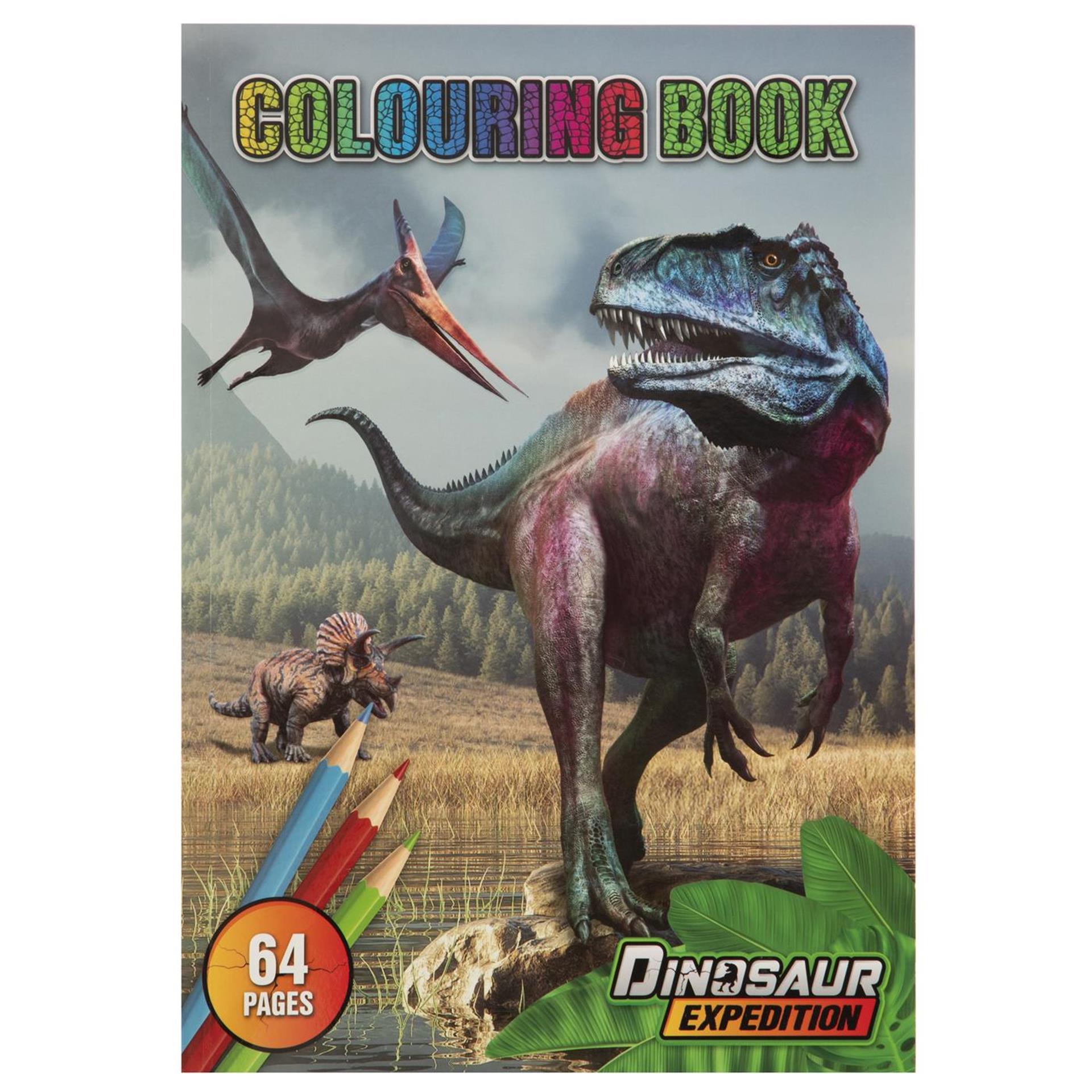 Livre de coloriage Grafix dinosaure a4