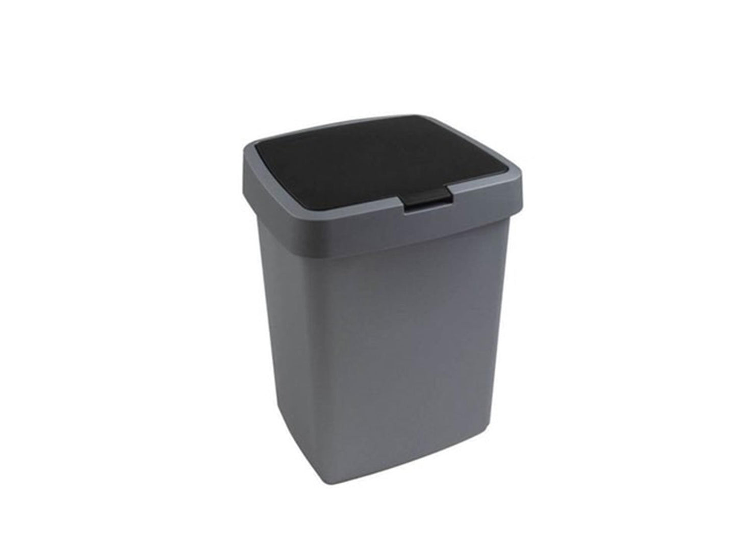 Sunware Sunware Trash peut avec une valve 10 L en argent gris