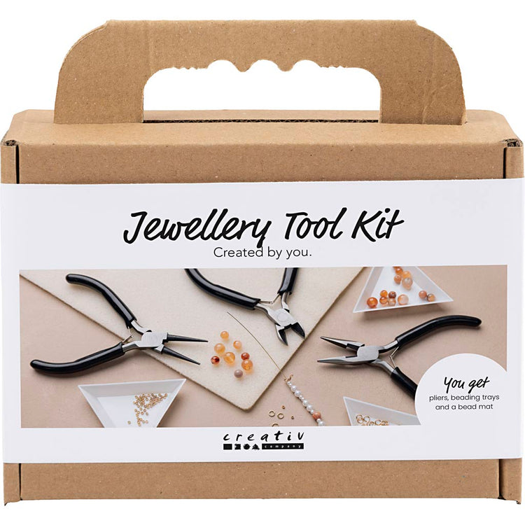 Ensemble d'outils pour bijoux Creativ company, l: 10+11+12 cm, 1 ensemble 1 boîte