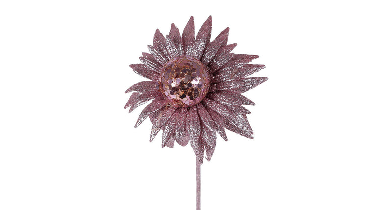 Branche artificielle échinacée rose pe 50cm | 4 pièces