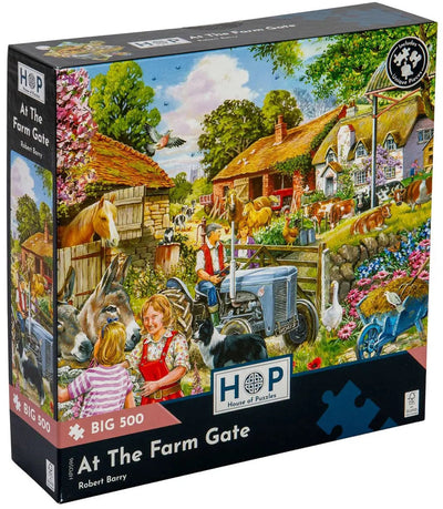 Maison des puzzles à la porte de la ferme puzzle 500 pièces xl