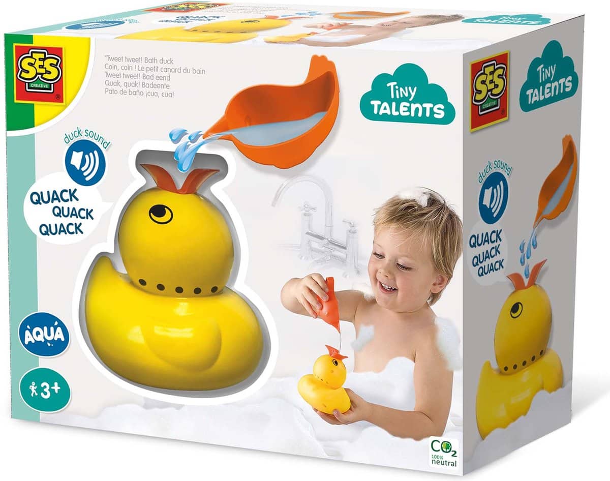 Ses Tiny Talents Tweet Tweet Bad Duck Bath Toys with Scoop