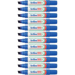Marqueur Permanent artline 100 ultra 7.5-12mm bleu incliné écologique