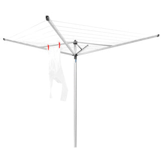 Brabantia Toppinner 40m + ancre terrestre - Gris métallique