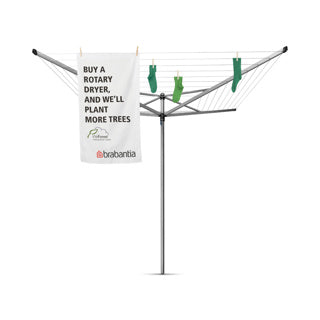 Brabantia Toppinner 50m + ancre terrestre - Gris métallique