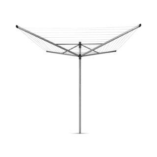 Brabantia brabantia lift-o-mac droogmolen 60 m longueur sèche + crochet moulu et couverture gris métallique
