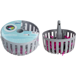 Panier à linge avec 30 chevilles