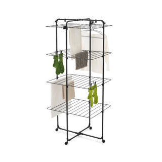 Tour de séchage Brabantia hangon 30 mètres noir mat
