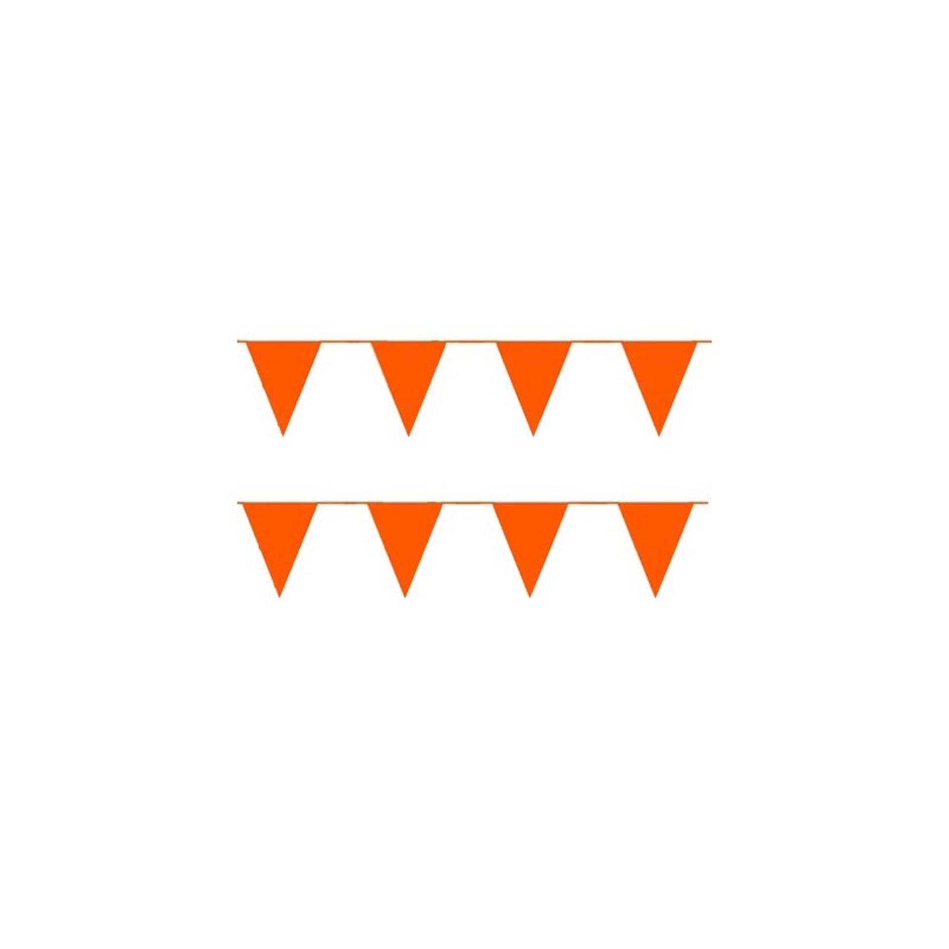 Guirlande de drapeaux Globos orange 10 mètres pack de 12 pièces