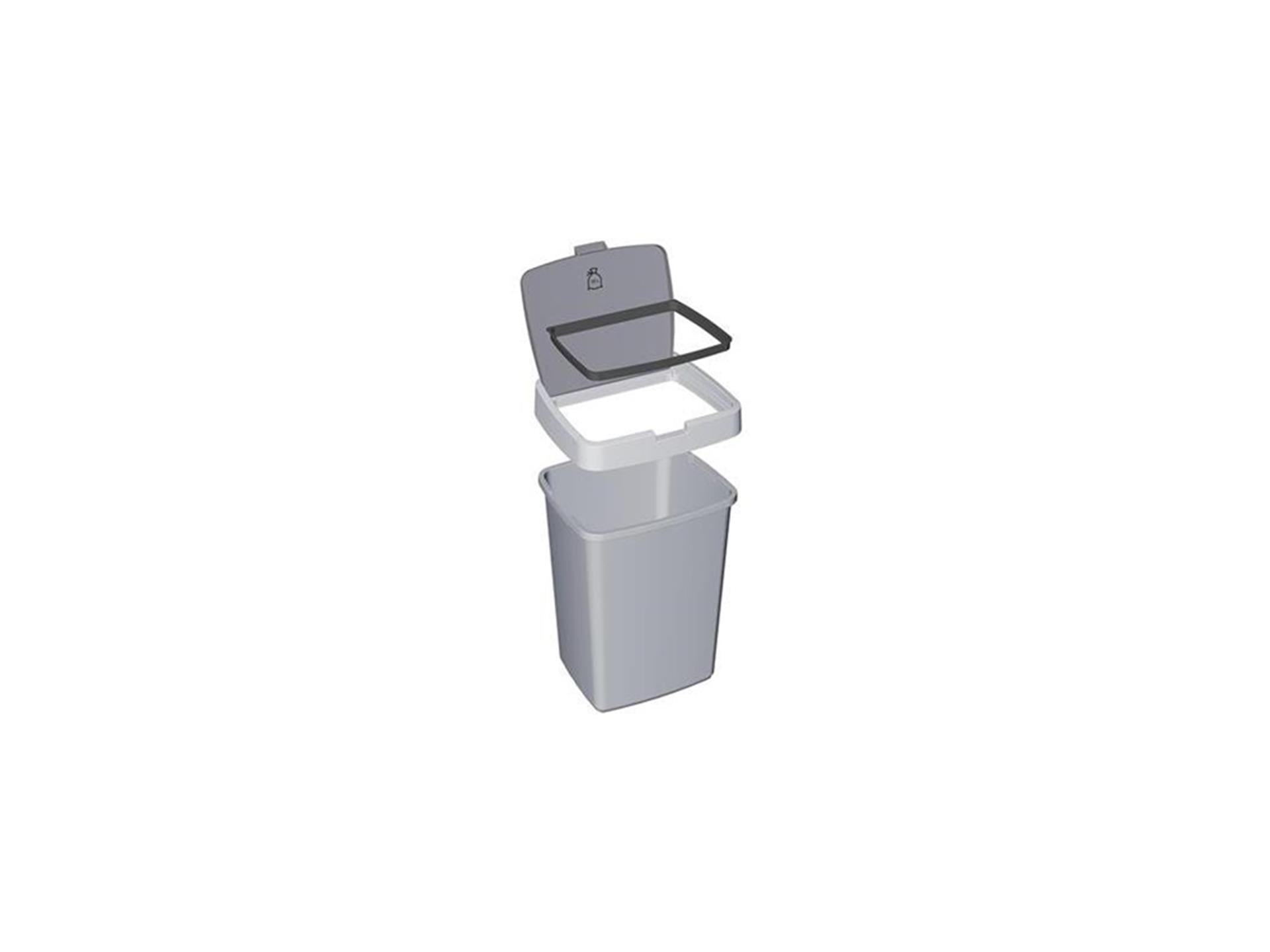 Sunware Sunware Recycle Bin avec une valve 25L Silver Grey