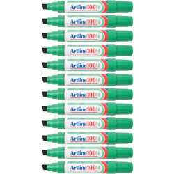 Marqueur Permanent artline 100 ultra 7.5-12mm vert incliné écologique
