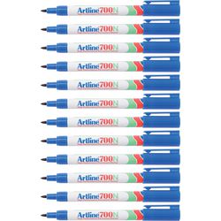 Marqueur Permanent artline 700 moyen 0,7mm bleu rond écologique