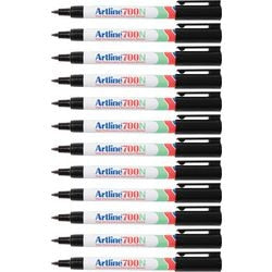 Marqueur Permanent artline 700 moyen 0,7mm noir rond écologique