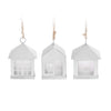 Cottage pendentif avec éclairage LED blanc