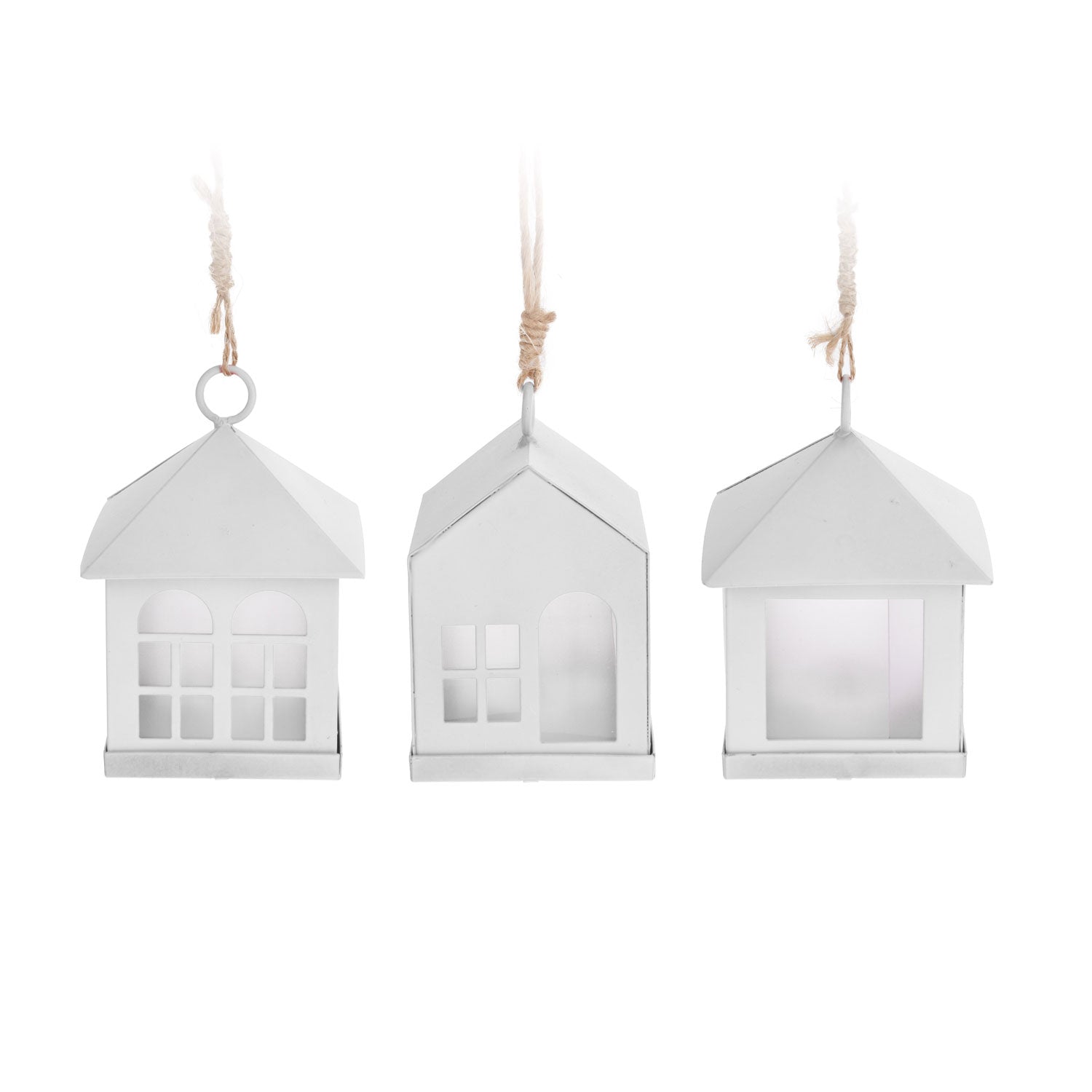 Cottage pendentif avec éclairage LED blanc