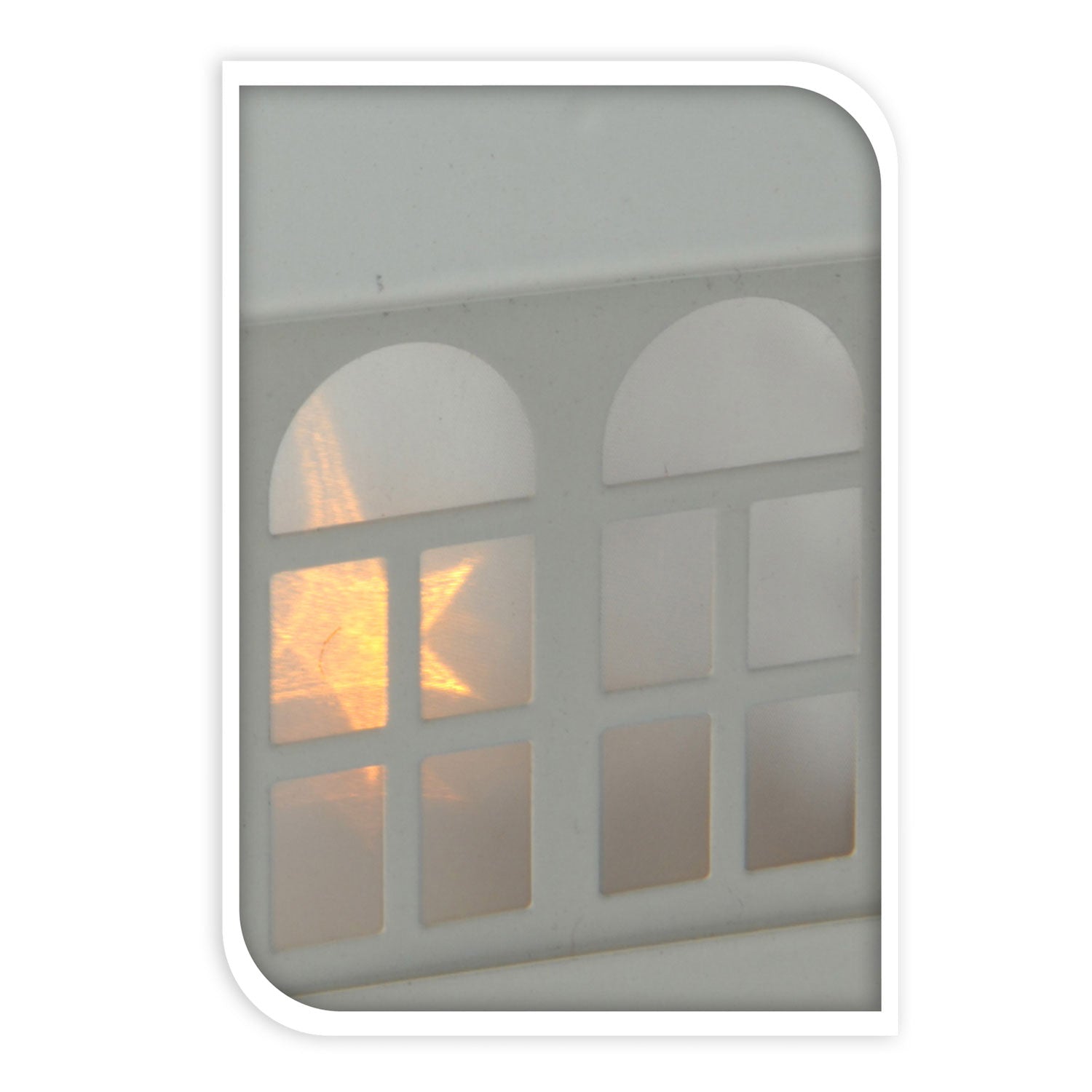 Cottage pendentif avec éclairage LED blanc