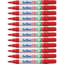 Marqueur permanent artline 70 ultra 1,5 mm rouge rond écologique