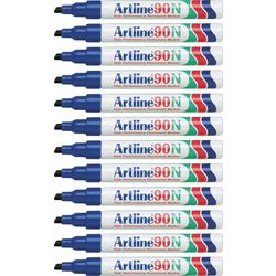 Marqueur Permanent artline 90 ultra 2-5mm bleu incliné écologique