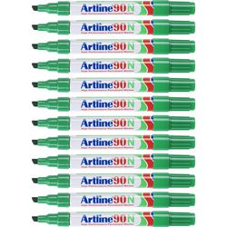 Marqueur Permanent artline 90 ultra 2-5mm vert incliné écologique