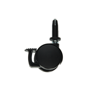 Mack by tente 1058961 - roue pivotante avec fourche de frein simple pp, avec manchon de serrage 40 mm | 5 pièces