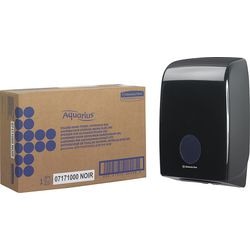 Distributeur de serviettes Aquarius plastique intercalé 265x136mm noir